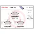 Jeu de 4 plaquettes de frein arrière BREMBO P 68 074 - Visuel 1