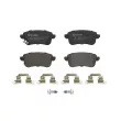 Jeu de 4 plaquettes de frein arrière BREMBO P 68 074 - Visuel 2