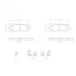 Jeu de 4 plaquettes de frein avant BREMBO P 83 192 - Visuel 1