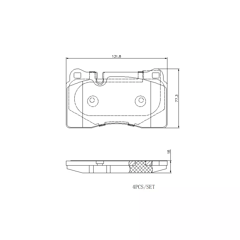 Jeu de 4 plaquettes de frein avant BREMBO P 85 116E