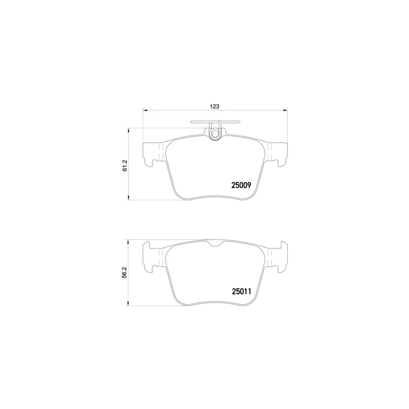Jeu de 4 plaquettes de frein avant BREMBO P 85 124E