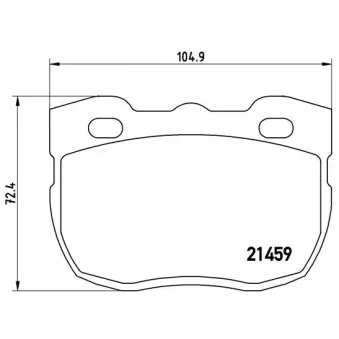 Jeu de 4 plaquettes de frein avant BREMBO P 99 001