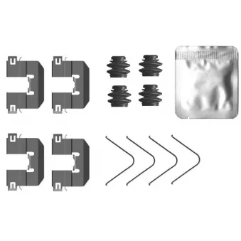 Kit d'accessoires, plaquette de frein à disque MINTEX MBA0104