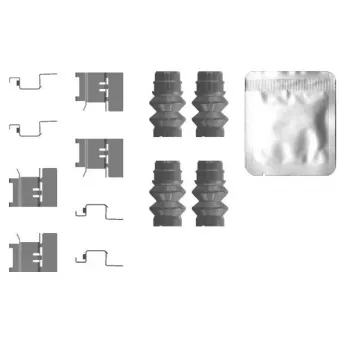 Kit d'accessoires, plaquette de frein à disque MINTEX MBA0120