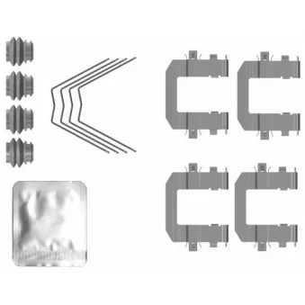 Kit d'accessoires, plaquette de frein à disque MINTEX MBA0131