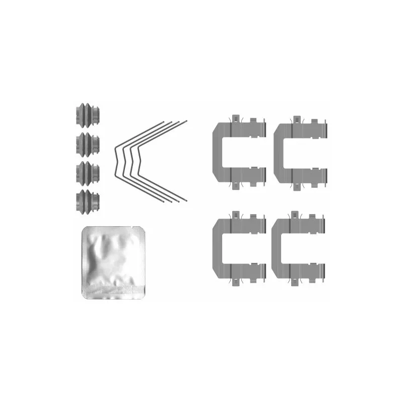 Kit d'accessoires, plaquette de frein à disque MINTEX MBA0131