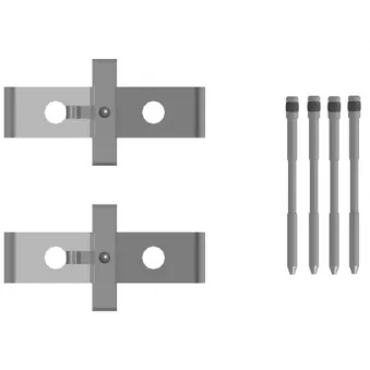 Kit d'accessoires, plaquette de frein à disque MINTEX MBA0136