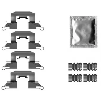 Kit d'accessoires, plaquette de frein à disque MINTEX MBA0139