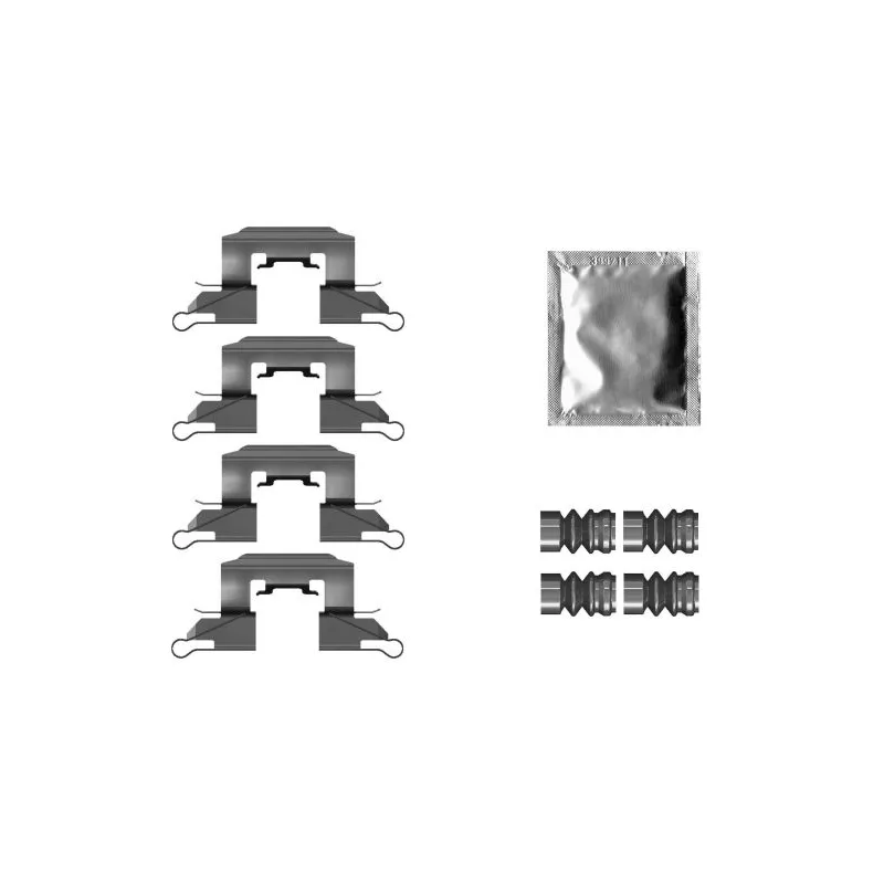 Kit d'accessoires, plaquette de frein à disque MINTEX MBA0139