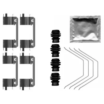 Kit d'accessoires, plaquette de frein à disque MINTEX MBA0141