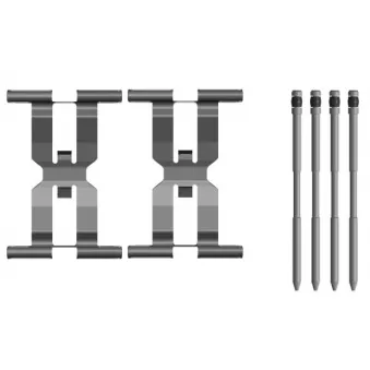 Kit d'accessoires, plaquette de frein à disque MINTEX MBA0143