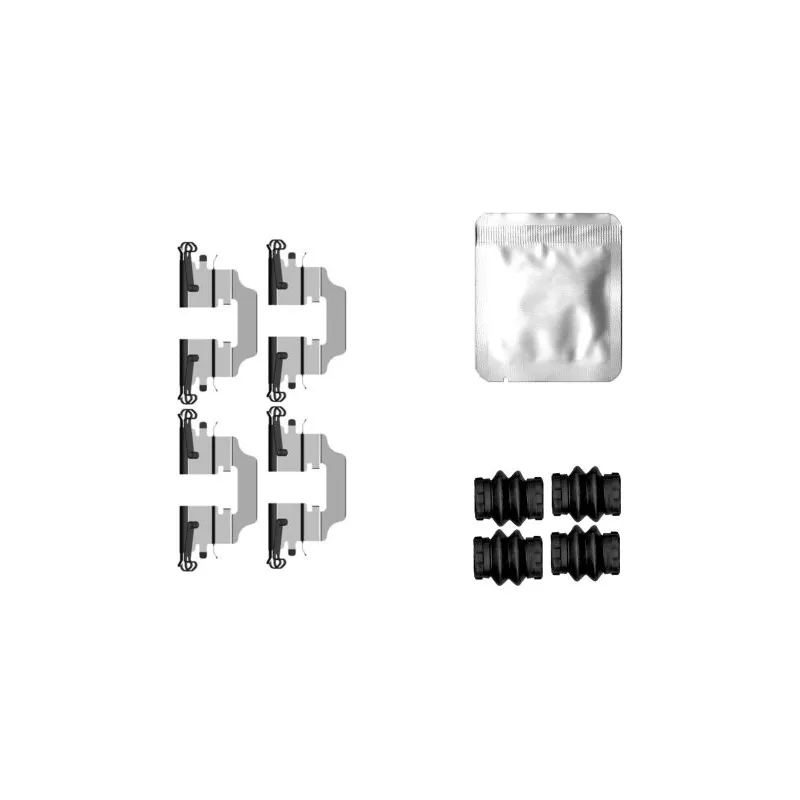 Kit d'accessoires, plaquette de frein à disque MINTEX MBA0158