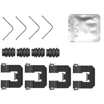 Kit d'accessoires, plaquette de frein à disque MINTEX MBA0160