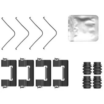 Kit d'accessoires, plaquette de frein à disque MINTEX MBA0163