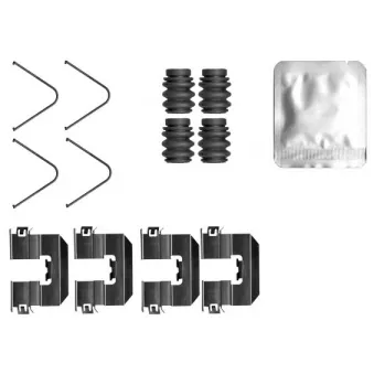 Kit d'accessoires, plaquette de frein à disque MINTEX MBA0165