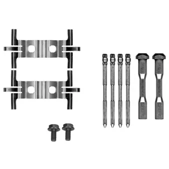 Kit d'accessoires, plaquette de frein à disque MINTEX MBA0190