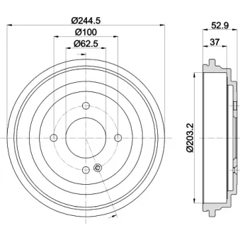Tambour de frein MINTEX MBD429