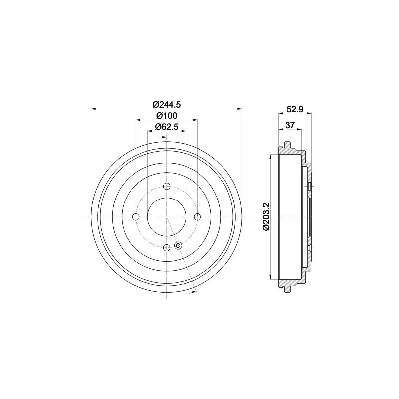 Tambour de frein MINTEX MBD429
