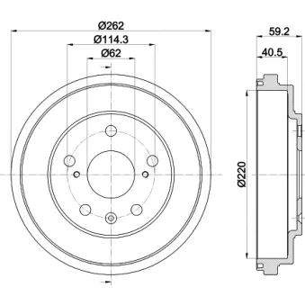 Tambour de frein MINTEX MBD430