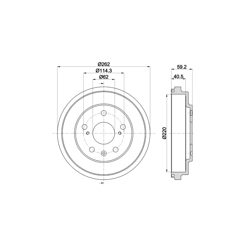 Tambour de frein MINTEX MBD430