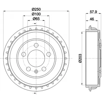 Tambour de frein MINTEX MBD432
