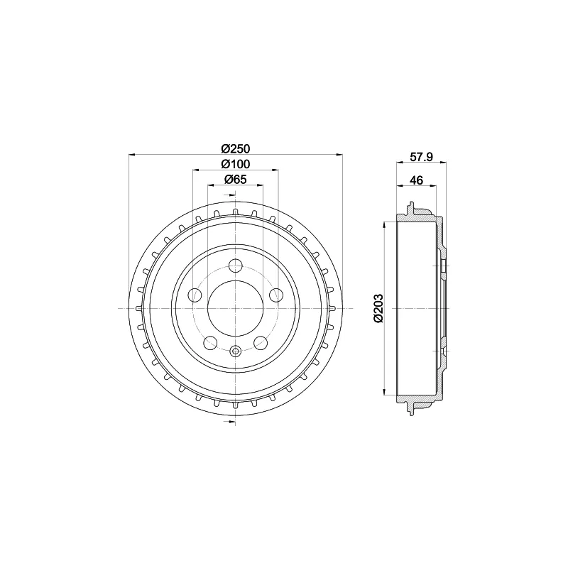 Tambour de frein MINTEX MBD432