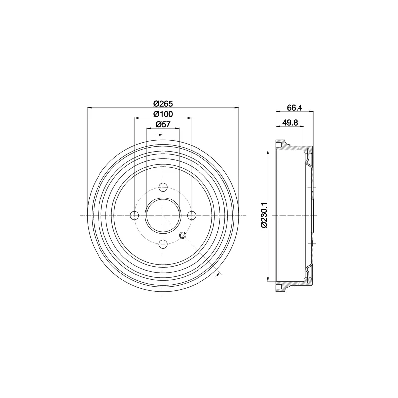 Tambour de frein MINTEX MBD434