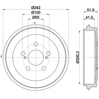 Tambour de frein MINTEX MBD439