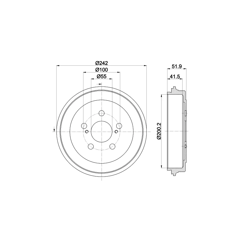 Tambour de frein MINTEX MBD439
