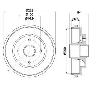 Tambour de frein MINTEX MBD440