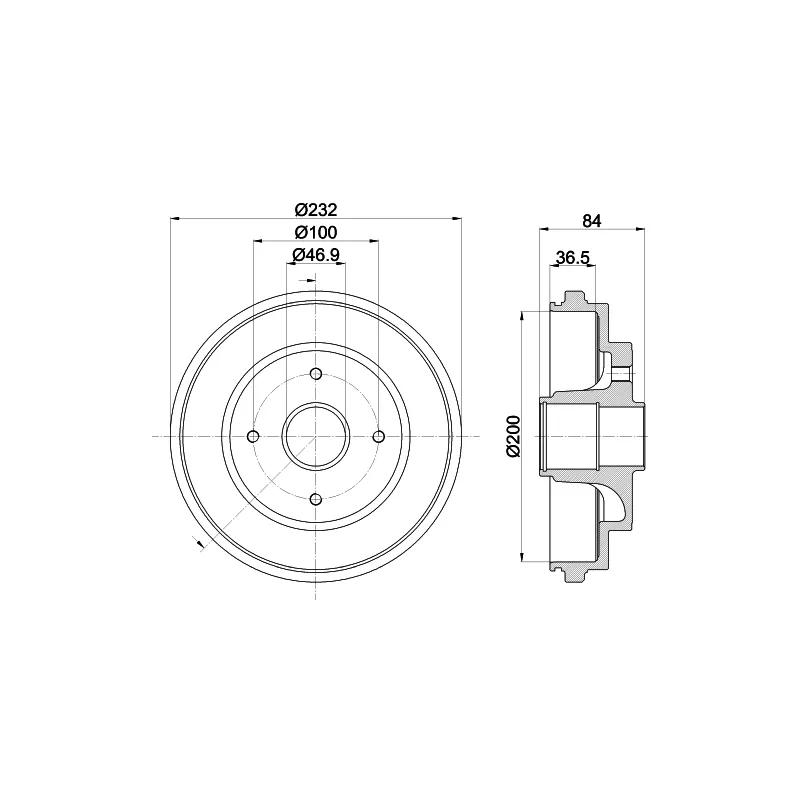 Tambour de frein MINTEX MBD440