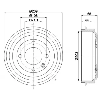 Tambour de frein MINTEX MBD441