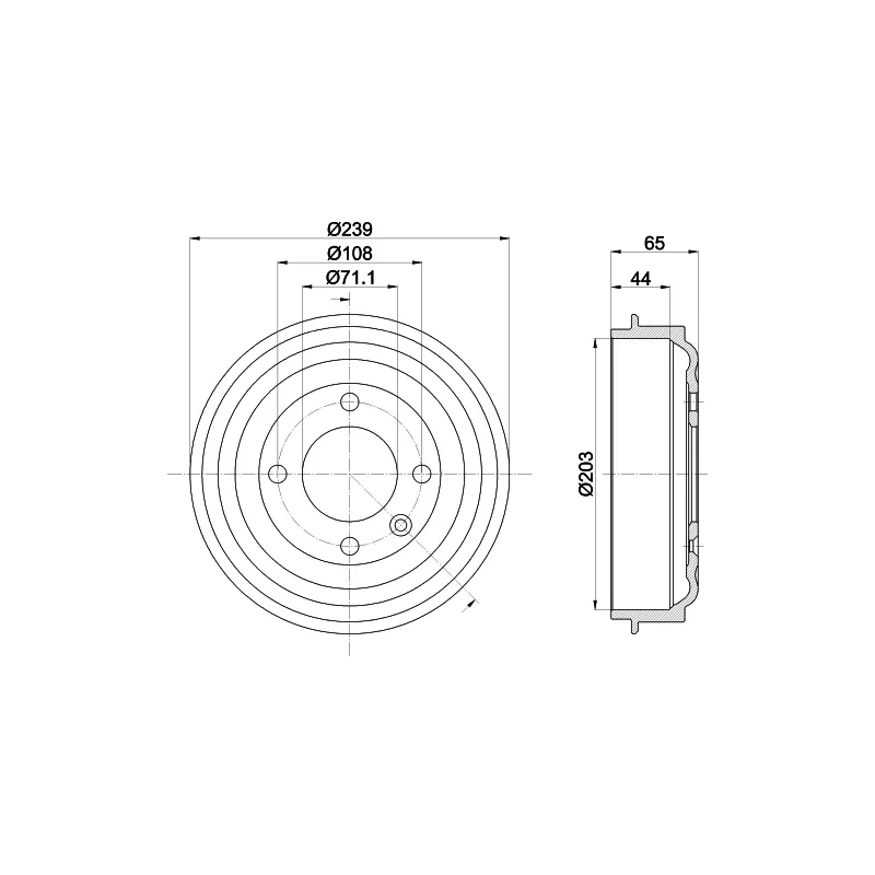 Tambour de frein MINTEX MBD441
