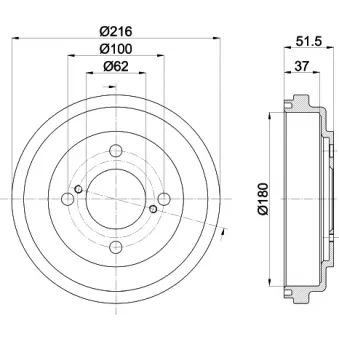 Tambour de frein MINTEX MBD442