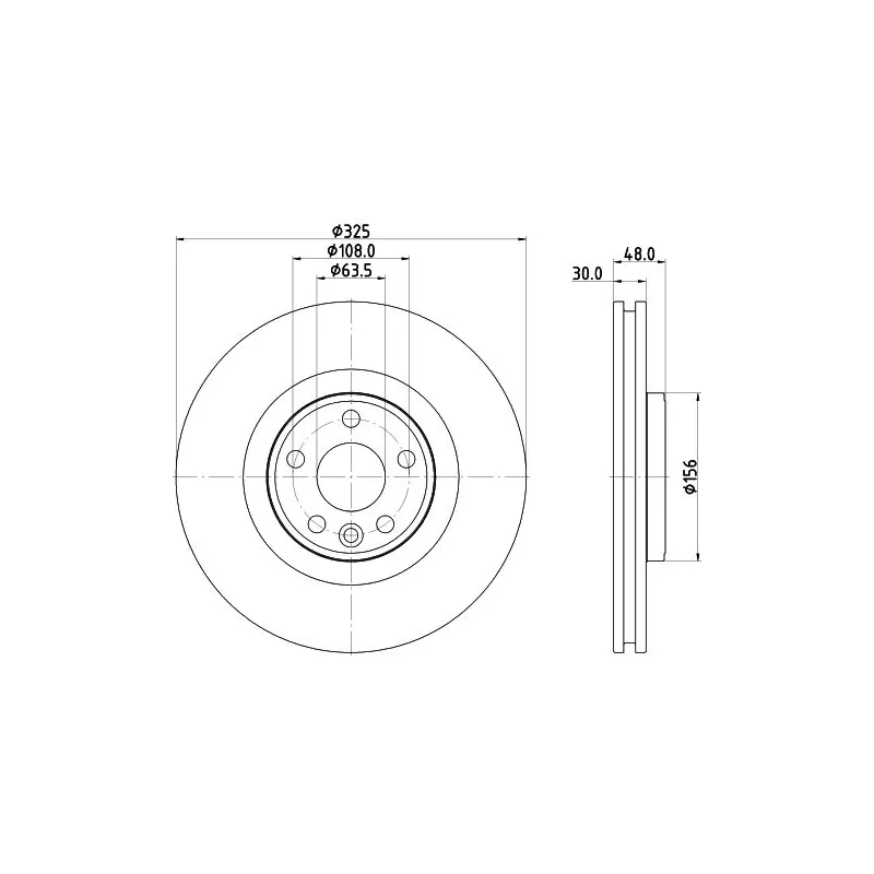 Jeu de 2 disques de frein avant MINTEX MDC3201C