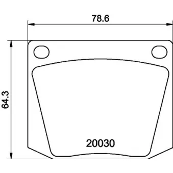 Jeu de 4 plaquettes de frein avant MINTEX MGB525