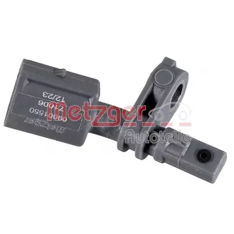 Capteur, vitesse de roue avant gauche METZGER 09001550