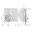 Jeu de 2 disques de frein arrière NK 201013 - Visuel 3