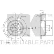 Jeu de 2 disques de frein arrière NK 201217 - Visuel 2