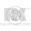 Jeu de 2 disques de frein avant NK 201511 - Visuel 1
