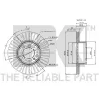 Jeu de 2 disques de frein avant NK 201519 - Visuel 3