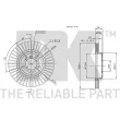 Jeu de 2 disques de frein avant NK 201543 - Visuel 3
