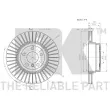 Jeu de 2 disques de frein arrière NK 201590 - Visuel 3