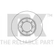 Jeu de 2 disques de frein arrière NK 201807 - Visuel 1