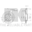 Jeu de 2 disques de frein avant NK 202242 - Visuel 2