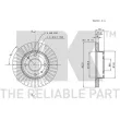 Jeu de 2 disques de frein avant NK 202244 - Visuel 3
