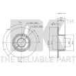Jeu de 2 disques de frein avant NK 202305 - Visuel 2