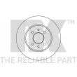 Jeu de 2 disques de frein avant NK 202308 - Visuel 1