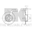 Jeu de 2 disques de frein avant NK 202316 - Visuel 2