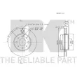 Jeu de 2 disques de frein avant NK 202343 - Visuel 3